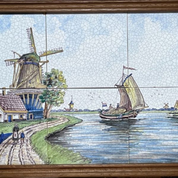 W-31 - Westraven: Murals - Windmill & Boat on 6 tiles