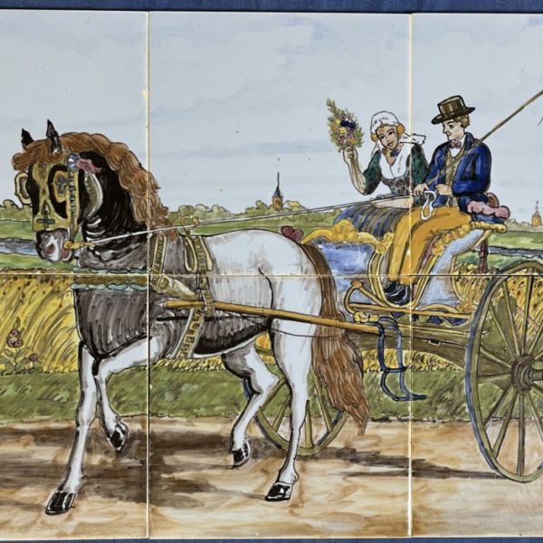 W-32 - Westraven: Murals - Horse & Carriage on 6 tiles