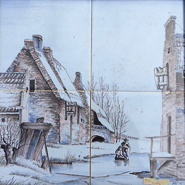 W-62 - Westraven: Murals - Winter (2) on 4 tiles