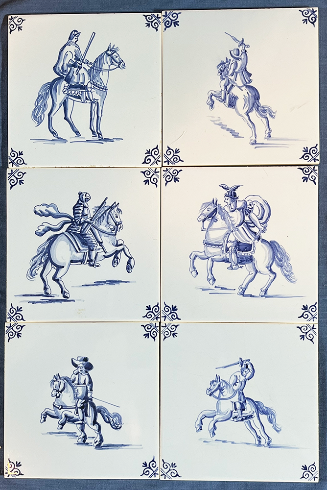 W-09 - Westraven Decos - Horsemen - Set of 6