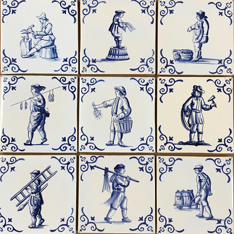 W-40 - Westraven: Thick Decos - Workmen - Set of 8 (+1 bonus tile)