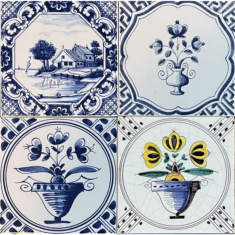 W-49 - Westraven: Miscellaneous Decorative Tiles - Set of 6