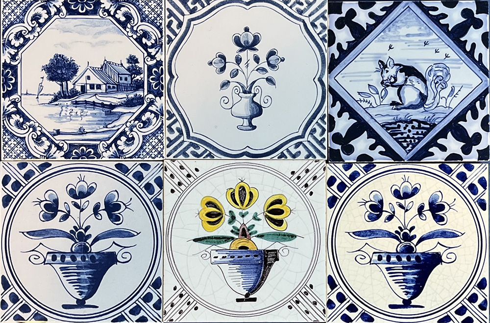 W-49 - Westraven: Miscellaneous Decorative Tiles - Set of 6